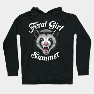 Feral-Girl-Summer-Opossum Hoodie